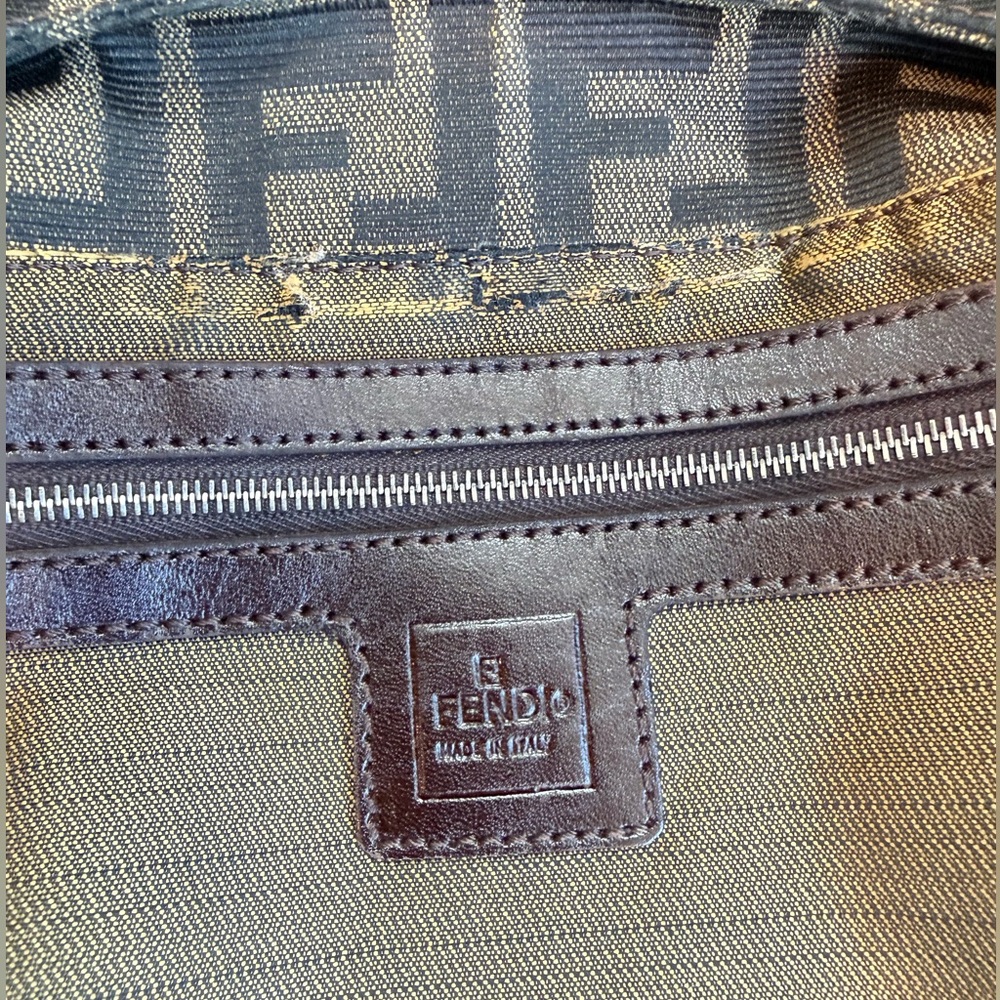 FENDI ‘Zucca Canvas Shoulder Bag’ - Picture 10 of 10